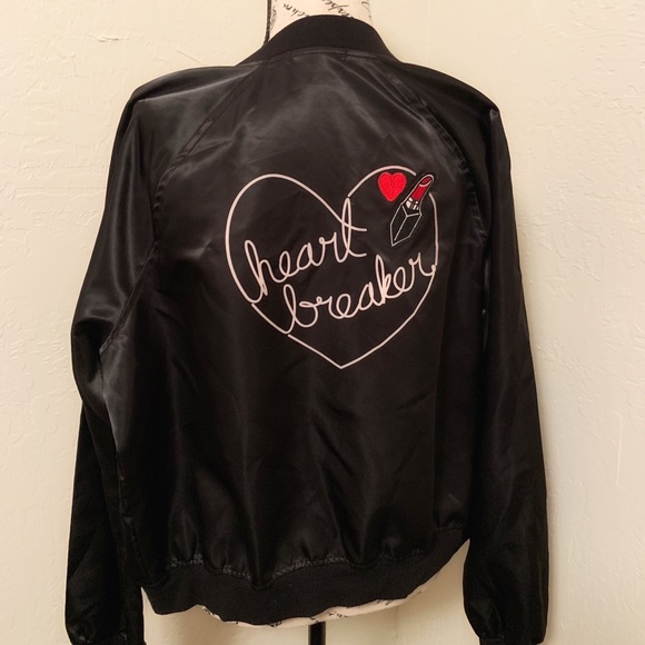 Material Girl Jackets & Blazers - Heart Breaker Bomber Jacket (A-1)